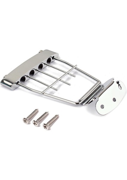 Içi Boş Yarı Içi Boş Gitar Parçaları Için Chrome 4 Dize Kuyruk Yayını Köprüsü (Yurt Dışından)