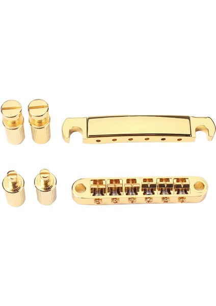 1 Elektro Gitar Yedek Altın Için Set Köprü Kuyruk Yayını (Yurt Dışından)