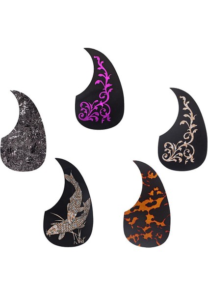 Akustik Gitar Yapıştırıcı Pickguard Koruyucu Gitar Dekorasyon Için -, Beyaz Balık (Yurt Dışından) modelleri