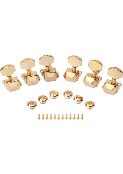 3l 3r Yarı Damlı Tuning Pegs Makine Kafaları Akustik Altın Için Kilit Ayarlama (Yurt Dışından) fiyatları