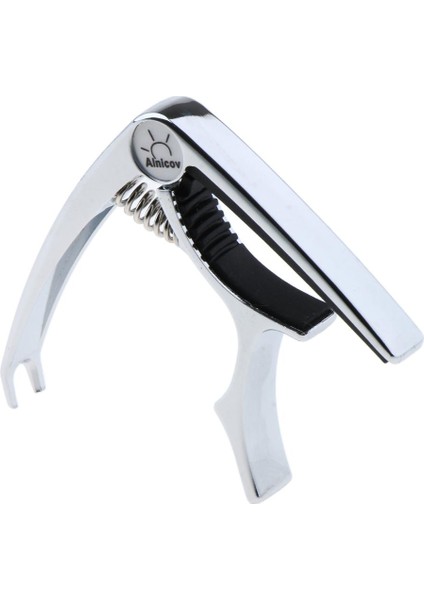 Gitar Capo Hızlı Değişim Anahtar Kelepçe Pin Çektirme Gitar / Bas Parçaları Chrome Için (Yurt Dışından)