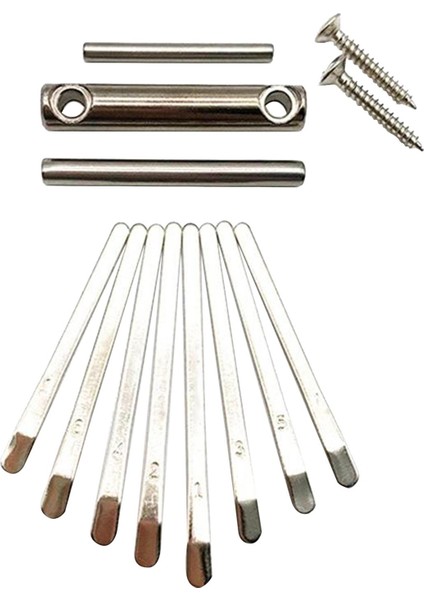 Thumb Piano Köprüsü Eyer 8 Tuşlar Set Kit Için Kalimba Dıy Yedek Parçalar (Yurt Dışından)