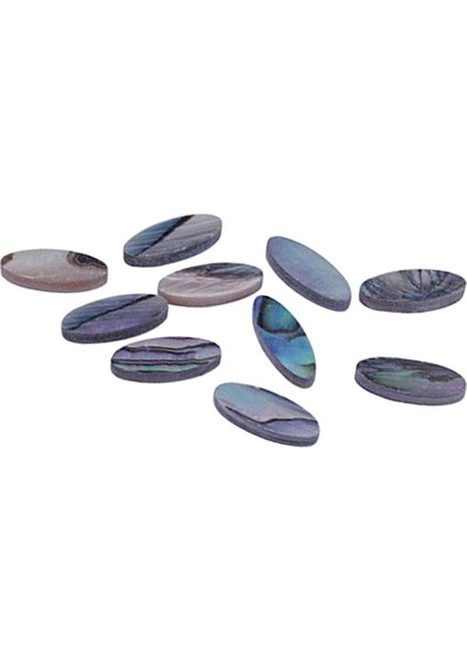 10 Parça Oval Gitar Klavye Dots Mandolin Klavye Makinesi Kakma Nokta (Yurt Dışından)