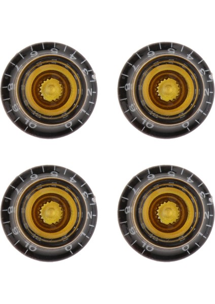 4 Parça Elektro Gitar Ses Topuzları W / Numarası Için Lp Parçası Aksesuar Stil 2 (Yurt Dışından)