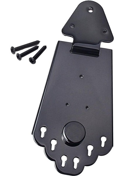 Metal Gitar Köprüsü W / M3 M2.5 Vidalar Elektro Gitar Siyah 165X72MM Için Set (Yurt Dışından)