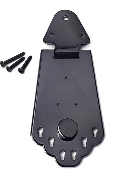 Metal Gitar Köprüsü W / M3 M2.5 Vidalar Elektro Gitar Siyah 165X72MM Için Set (Yurt Dışından)