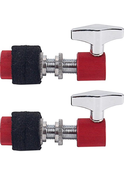 2pc Hi-Hat Debriyaj Alaşımı Standart Caz Davul Perküsyon Aksesuarları Kırmızı (Yurt Dışından)