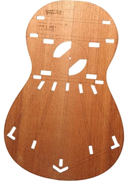 Gitar Vücut Şablonu 2mm Kalınlığı Ahşap Cnc Torres 2 Gitar Için Yapılan (Yurt Dışından) indirimleri