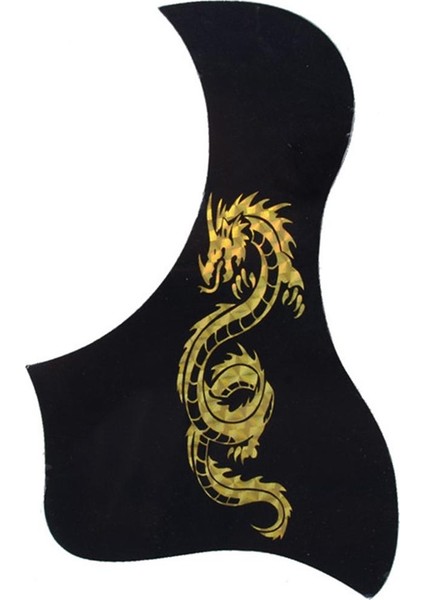 Yapıştırıcı Pickguard Anti-Scratch Plaka Akustik Halk Gitar Için Altın Ejderha (Yurt Dışından)