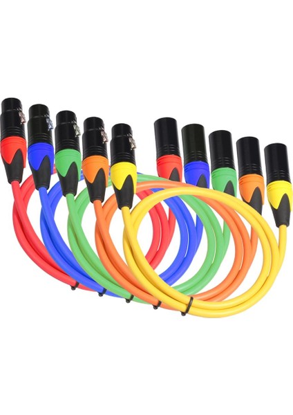 3ft Xlr Erkek - Kadın Mikrofon Kablosu Dengeli Ses Mikrofon Kabloları (Yurt Dışından)
