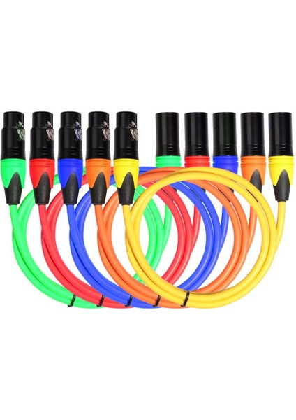 3ft Xlr Erkek - Kadın Mikrofon Kablosu Dengeli Ses Mikrofon Kabloları (Yurt Dışından)
