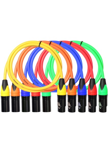 3ft Xlr Erkek - Kadın Mikrofon Kablosu Dengeli Ses Mikrofon Kabloları (Yurt Dışından)