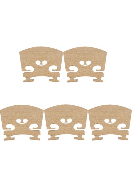 4x 5pcs Akçaağaç Ahşap Keman Köprüsü 4/4 Tam Boyu Keman Aksesuar Eexquısıte 4 Pc (Yurt Dışından) fiyatları