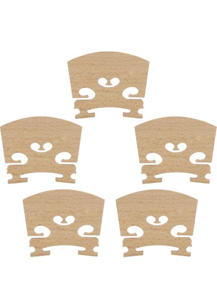4x 5pcs Akçaağaç Ahşap Keman Köprüsü 4/4 Tam Boyu Keman Aksesuar Eexquısıte 4 Pc (Yurt Dışından) modelleri