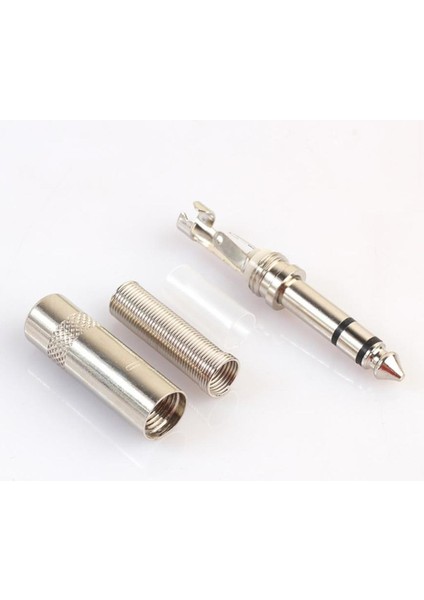 10 Adet 6.35MM Trs Stereo Ses Adaptörleri Xlr Kablo Konektörleri Gümüş (Yurt Dışından) modelleri