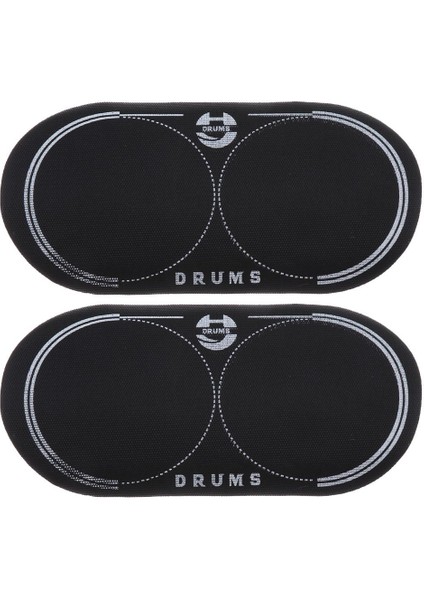 2 Adet Perküsyon Enstrüman Aksesuarı Için Çift Bas Davul Yaması (Yurt Dışından)