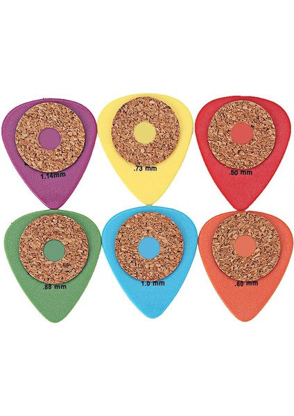 6 Adet Gitar Gitar Aksesuarı Için Kaymaz Kavrama Mantarları ile Plektrums Alır (Yurt Dışından) fiyatları