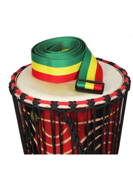 Taşınabilir Renkli Afrika El Davul Kemeri Djembe Kayış Perküsyon Parçaları 320CM (Yurt Dışından)