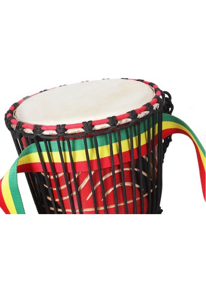 Taşınabilir Renkli Afrika El Davul Kemeri Djembe Kayış Perküsyon Parçaları 320CM (Yurt Dışından)