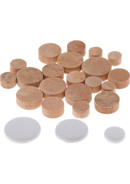 Pratik 20PCS Oboist Için 3 Adet Deri Pedlerle Obua Cork Paspaslar (Yurt Dışından)