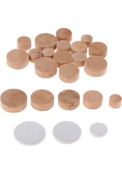 Pratik 20PCS Oboist Için 3 Adet Deri Pedlerle Obua Cork Paspaslar (Yurt Dışından) fiyatları