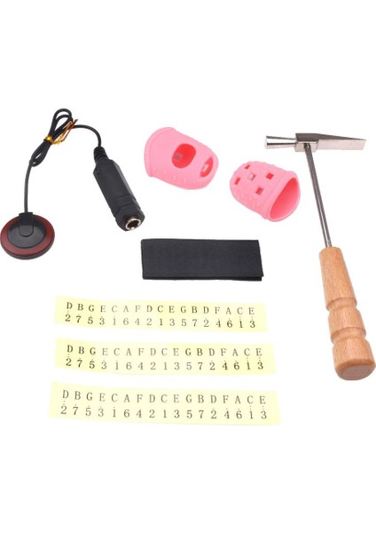 Kalimba Thumb Piano Tuning Aracı + Fingertip Koruyucular + Not Sticker + Pickup (Yurt Dışından)