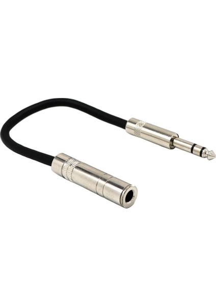 Profesyonel 6.35MM Stereo Kadından Erkek Ses Kablosu 20CM Adaptör Kablosu (Yurt Dışından) fırsatları