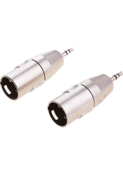 2x 3,5mm Mini Erkek Trs - Xlr 3 Pın Mali Mikrofone Mıc Ses Adaptörü (Yurt Dışından)
