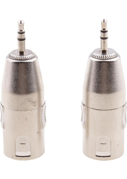 2x 3,5mm Mini Erkek Trs - Xlr 3 Pın Mali Mikrofone Mıc Ses Adaptörü (Yurt Dışından)