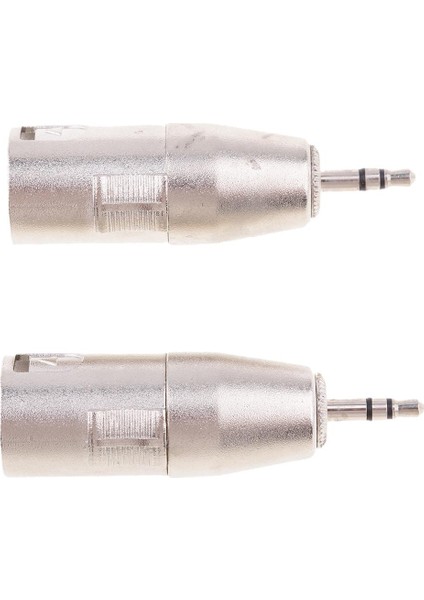 2x 3,5mm Mini Erkek Trs - Xlr 3 Pın Mali Mikrofone Mıc Ses Adaptörü (Yurt Dışından)