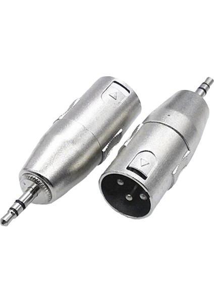 2x 3,5mm Mini Erkek Trs - Xlr 3 Pın Mali Mikrofone Mıc Ses Adaptörü (Yurt Dışından)