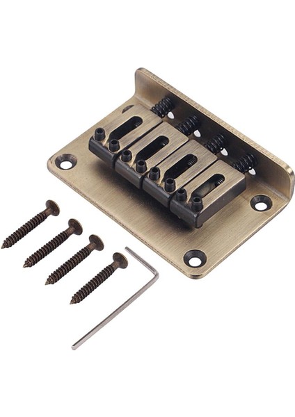 Başsız Elektrik Gitar Bas Için 4-Dize Sabit Köprü Tailpiece Seti (Yurt Dışından) indirimleri