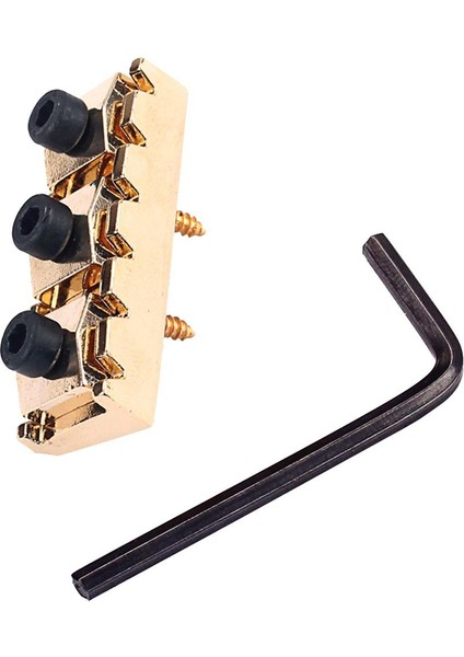 42MM Altın Kaplama Gitar Kilitleme Somun Dize Kilit Parçaları Allen Anahtarı ile (Yurt Dışından)