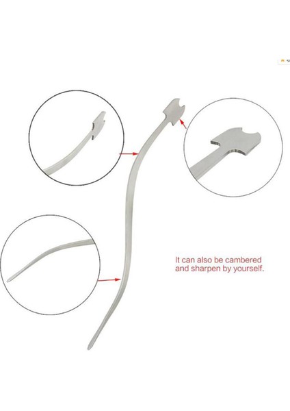 Paslanmaz Çelik Luthier Alet Parçaları Setter Pole / 1 × Outil De Colonne Dikey (Yurt Dışından) modelleri