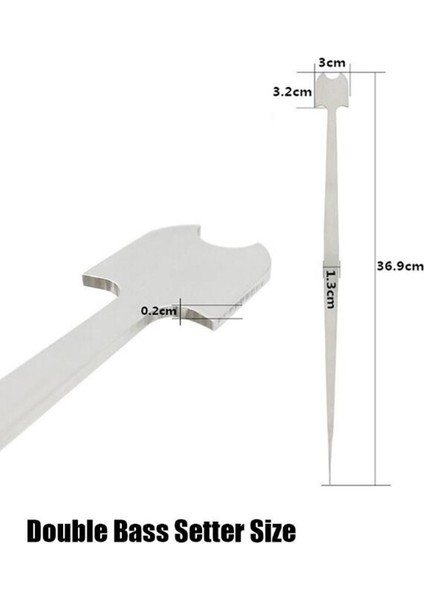 Paslanmaz Çelik Luthier Alet Parçaları Setter Pole / 1 × Outil De Colonne Dikey (Yurt Dışından) fırsatları