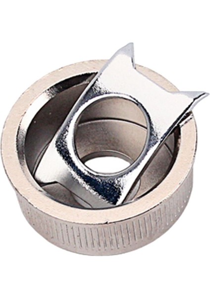 6.35MM 1/4 Tl Gitar Parçaları Için Gümüş Jack Stereo Çıkış Soketi (Yurt Dışından)