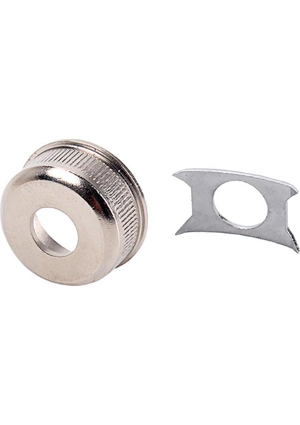 6.35MM 1/4 Tl Gitar Parçaları Için Gümüş Jack Stereo Çıkış Soketi (Yurt Dışından)
