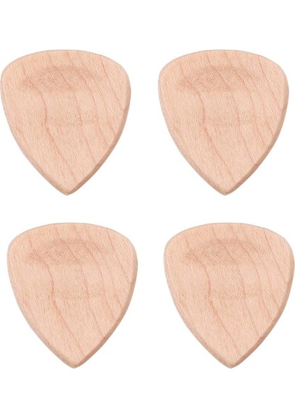 4 Parça Doğal Ahşap Akustik Gitar Pick Plectrum Kalp Şekli Seçtikleri (Yurt Dışından)