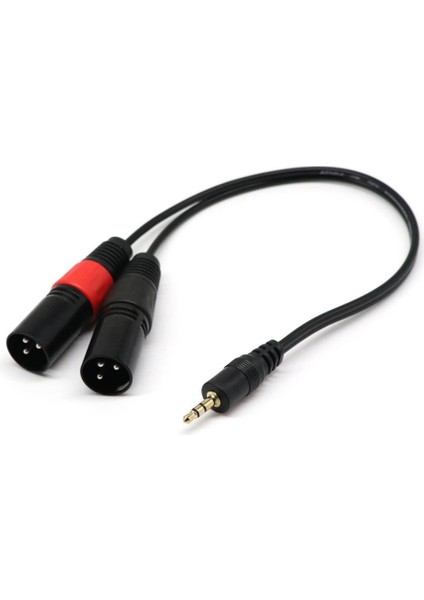 3.5mm Trs - Xlr Adaptör Kablosu Çift Xlr Ila 3.5mm 1/8 "trs Yardımcı (Yurt Dışından) fırsatları