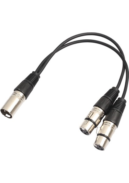Xlr Yama Kablosu Erkek To 2 Dişi Ses Mikrofonu Y Ayırıcı Adaptörü 1 Feet (Yurt Dışından)