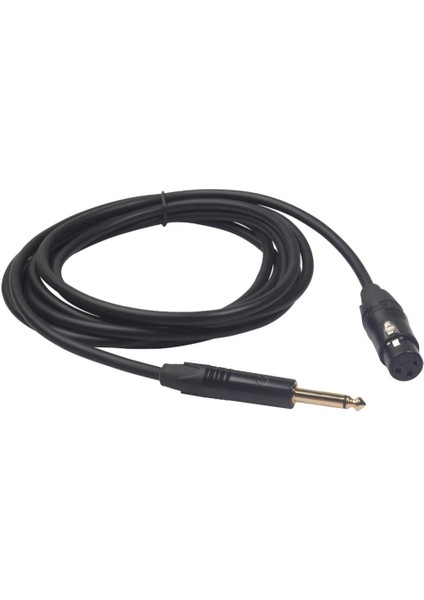 Mikrofon Kablosu - Xlr Dişi - Kriko 6.35 / 6.5 mm (1/4 '') Erkek Fiş 3 Metre (Yurt Dışından)