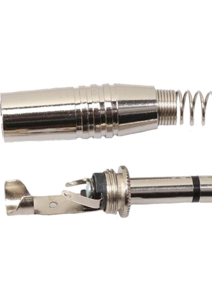 5pcs Metal Mikroofon Elektro Gitar Kablosu 1/4inch Trs Stereo Adaptörler (Yurt Dışından) fırsatları