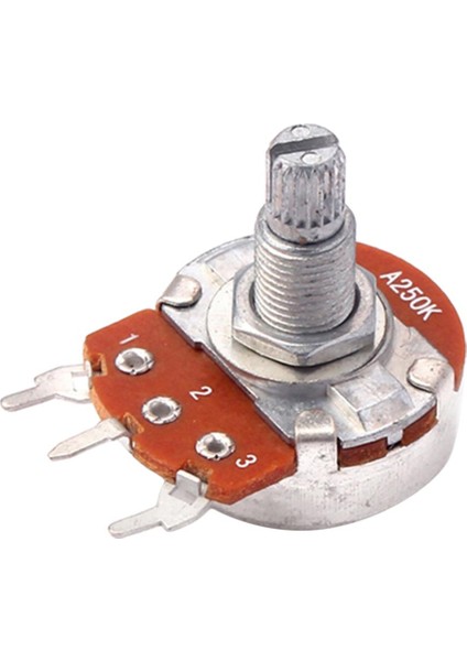 10X A250K Gitar Potansiyometre Amp Tencere Elektro Gitar Için 18MM Bölünmüş Mil (Yurt Dışından)