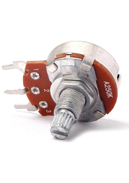 10X A250K Gitar Potansiyometre Amp Tencere Elektro Gitar Için 18MM Bölünmüş Mil (Yurt Dışından) fırsatları