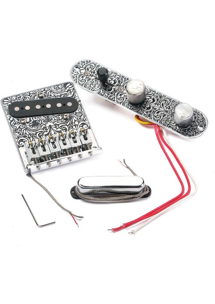 Elektro Gitar Için Kontrol Hattı Pick Up Aksesuarları ile Köprü Seti (Yurt Dışından)