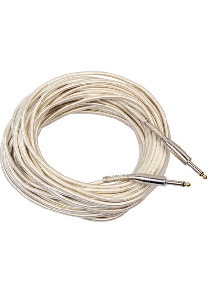 6.35MM 1/4 "mono Ses Kablosu Kordon Erkek Erkek Elektro Gitar Parçaları Için 20 M (Yurt Dışından) fırsatları