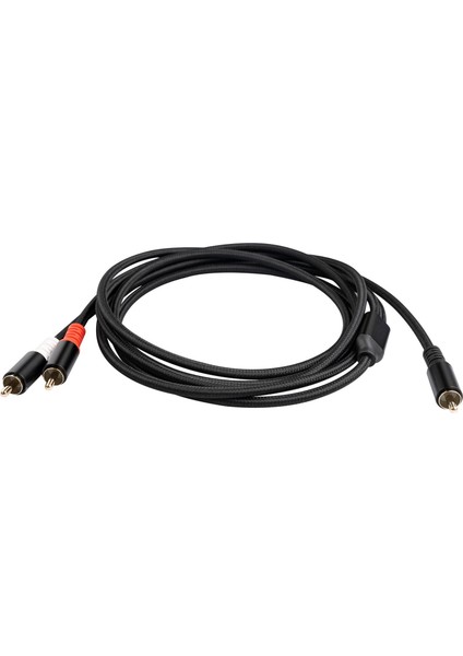 Rca Erkek - 2rca Erkek Ses Kablosu Y Adaptör Splitter Stereo Kordon Ev Ses Için 3m (Yurt Dışından)