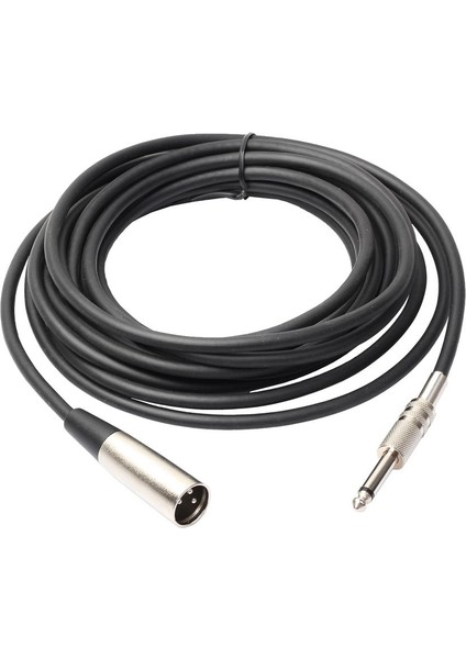 2pcs Xlr 3 Pimli ERKEK-6.35MM 1/4 "mono Korumalı Fiş Mikrofon Kablosu 10FT (Yurt Dışından)
