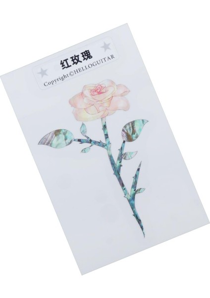 Headstock Kakma Sticker Çıkartması Elektro Gitar Kafa Sticker Aksesuarları Kırmızı Gül (Yurt Dışından) fiyatları