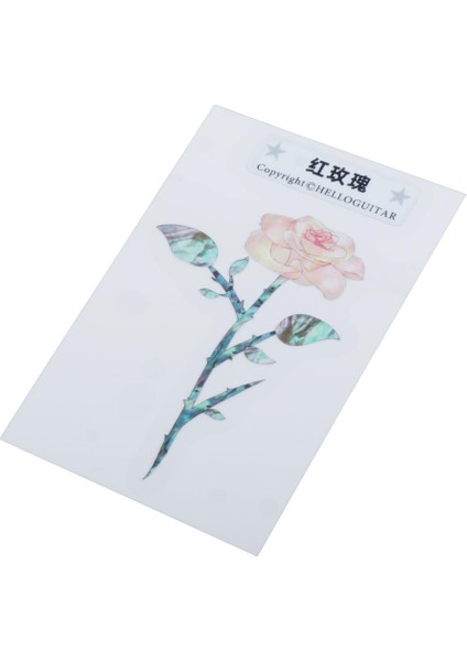 Headstock Kakma Sticker Çıkartması Elektro Gitar Kafa Sticker Aksesuarları Kırmızı Gül (Yurt Dışından) fırsatları